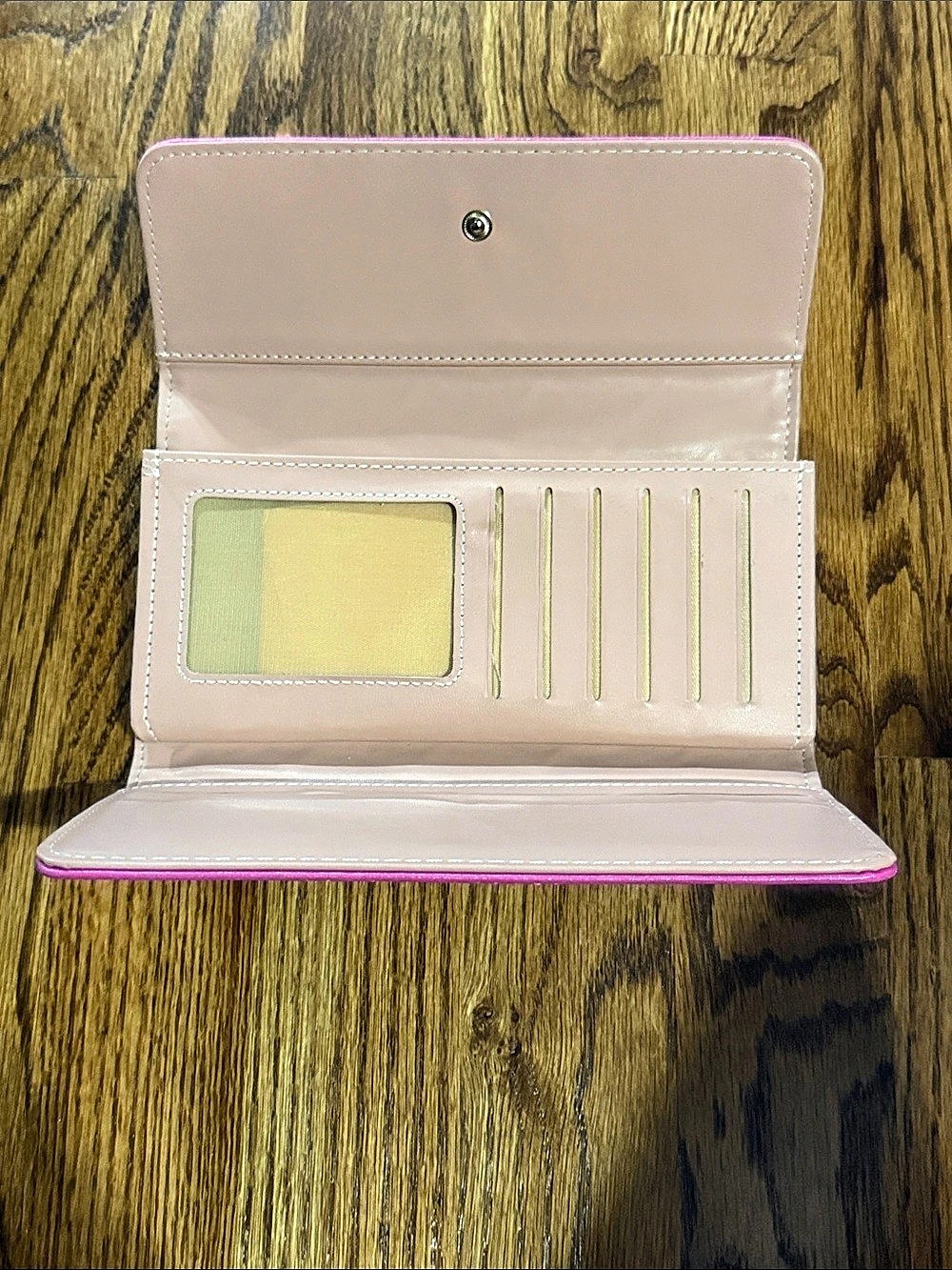 Quilted Pink Wallet - Picture 2 of 8